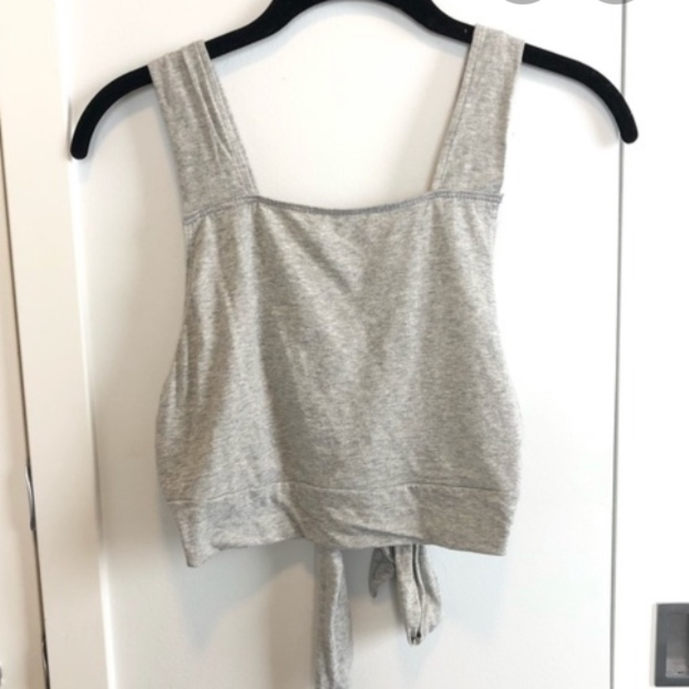 UO truly madly deeply  tie back crop top